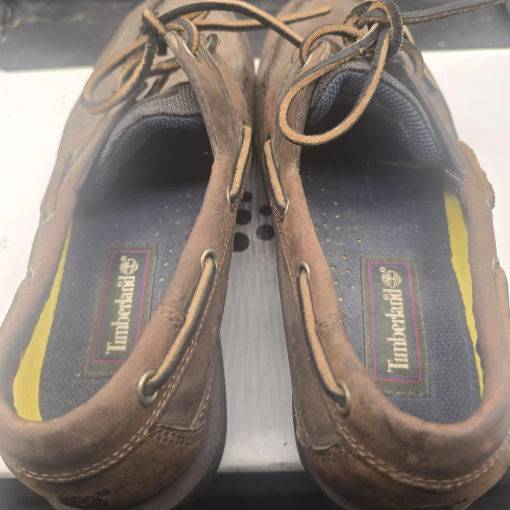 Timberland Men's Brown Leather‎ Boat Shoes